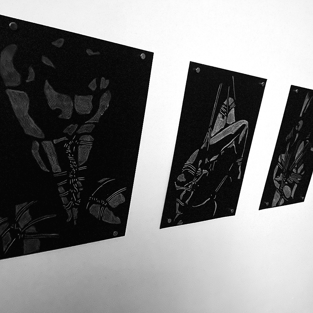 Shibari serie on the wall