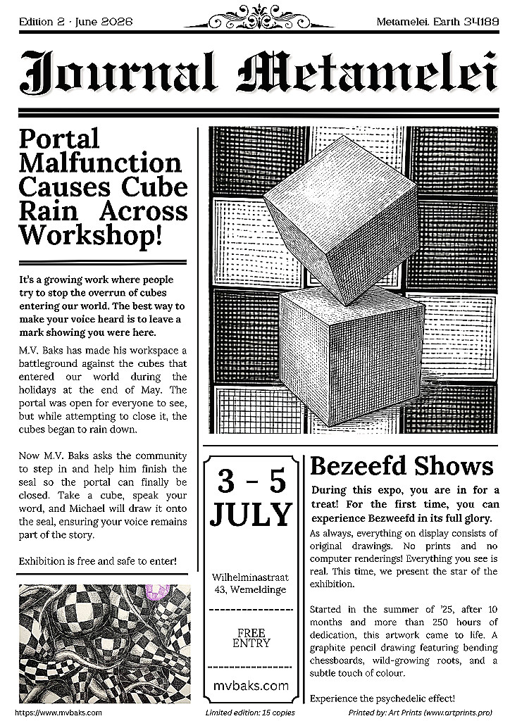 M.V. Baks - Journal Metamelei #2 - Cubes Expo