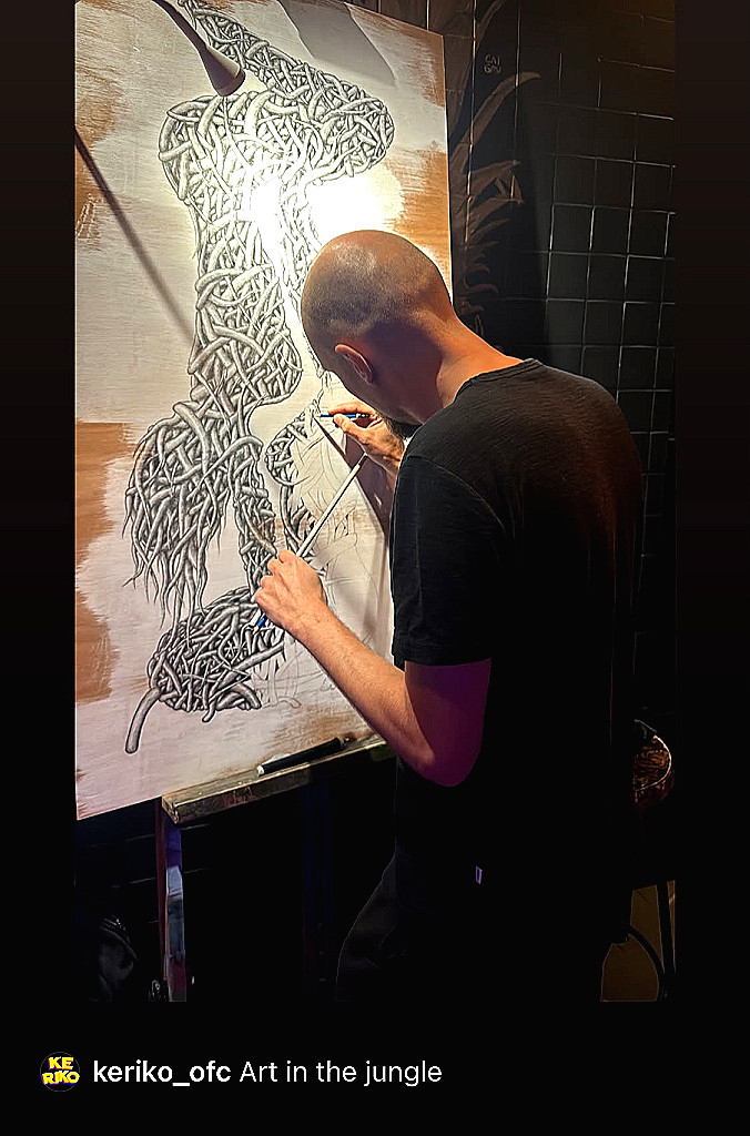 M.V. Baks Drawing at Ke-Riko