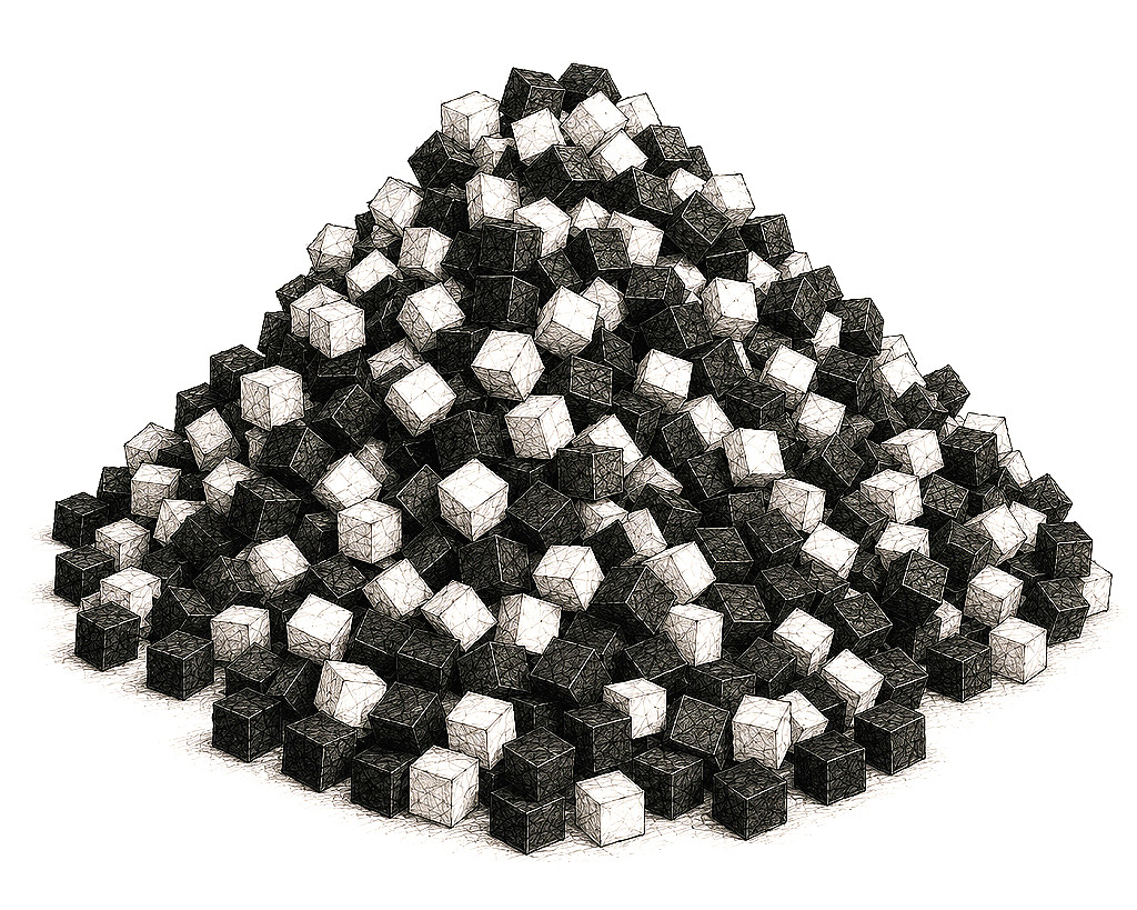 Mountain of cubes