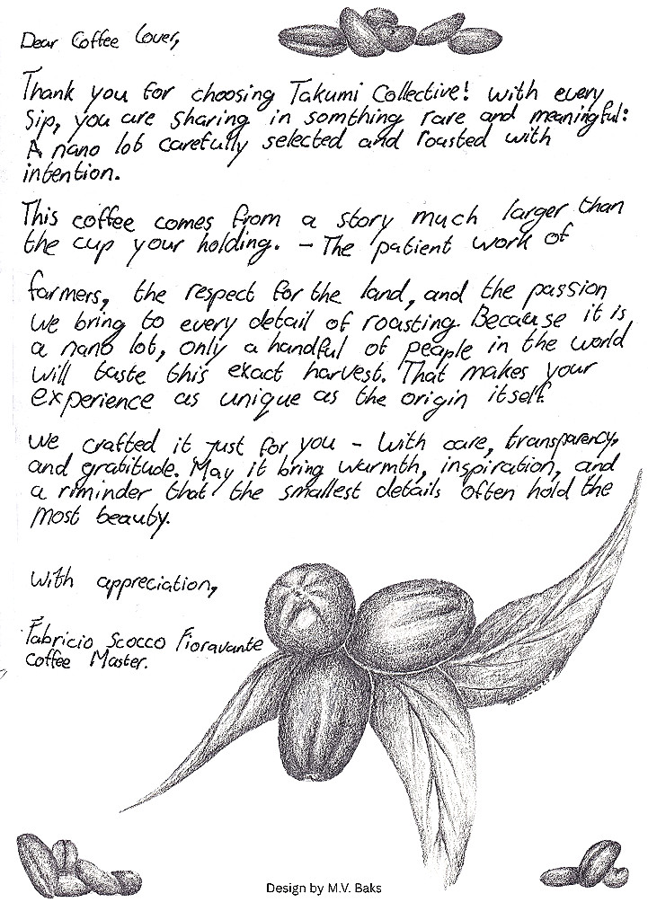 Takumi Collective - Thank you Letter